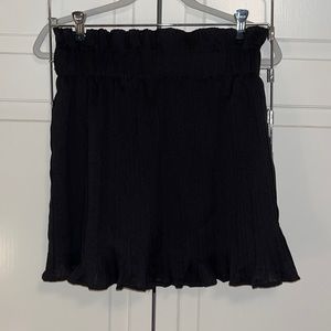 DO + BE black pleated mini skirt